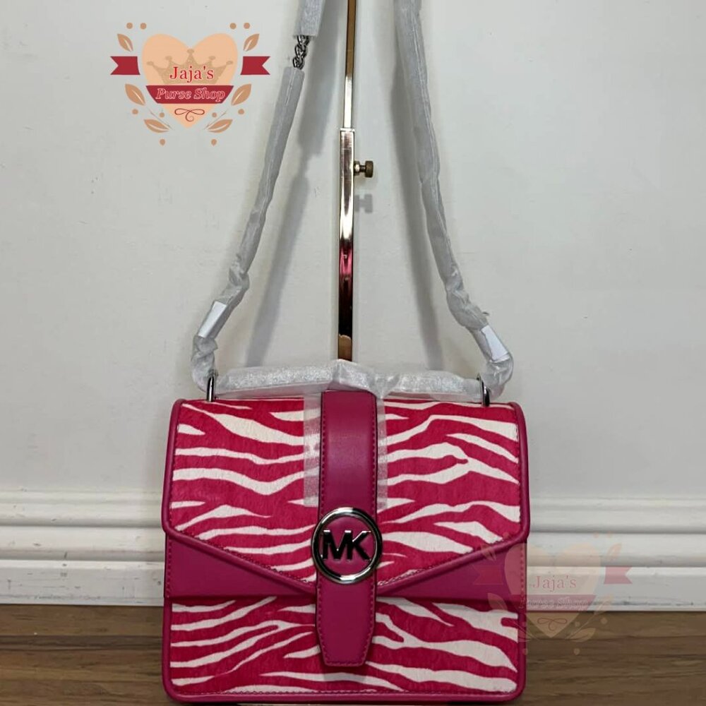 💖Michael Kors Leather Zebra Print Shoulder & Crossbody Purse💖